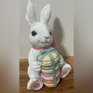 Cupcakes & Cashmere Bunny With Macaroons Easter Spring Decor 8”